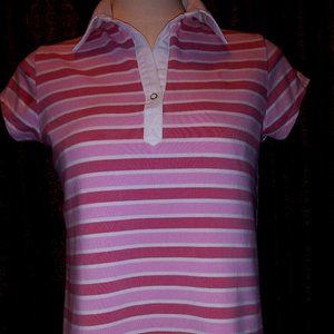 Zero 2 Nine Maternity  comfy striped T-shirt with snap. size (S)